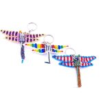 beaded dragonfly key chain