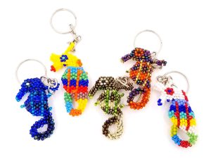 Beaded Seahorse Keychain
