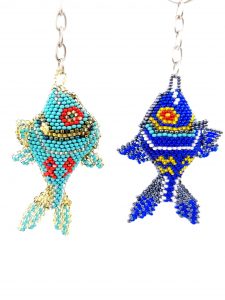 Beaded Fish Keychain