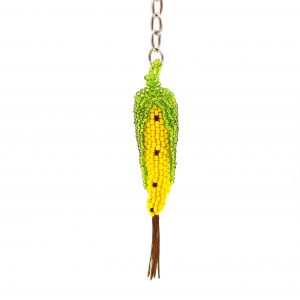 Beaded Corn Keychain