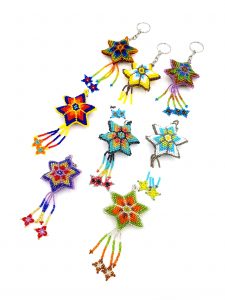 Beaded Star Keychain