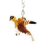 Beaded Hawk Keychain