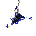 beaded scorpion keychain