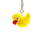Beaded Duck Keychain