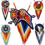 Medallion Necklace on Leather