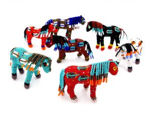 beaded horse