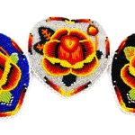 Heart Floral Leather Hair Clip