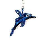 Large Beaded Dolphin Keychain