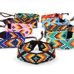 Beaded Leather Cinch Bracelet