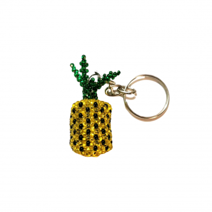 Beaded Pineapple Keychain