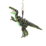 Beaded T Rex Keychain