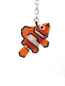 Large Clown Fish Keychain