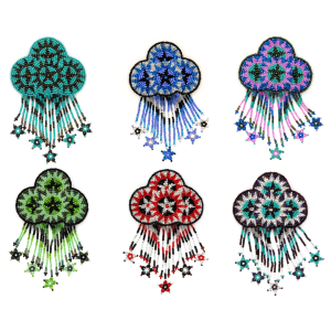 4-Medallion Fringe Hair Clip