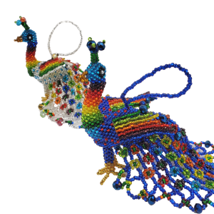 Beaded Peacock Ornament