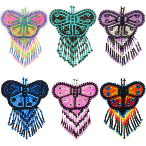 Beaded Small Butterfly Hair Clip