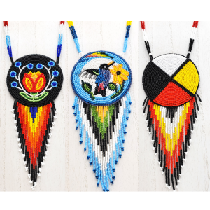 Beaded Medallion Necklace