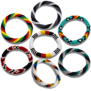 Beaded Crochet Bangles Bracelet