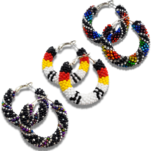 Small Hoop Crochet Earrings