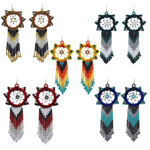 long dreamcatcher earrings