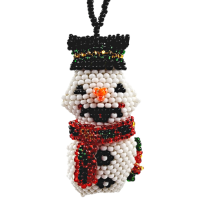 Beaded Snowman Ornament