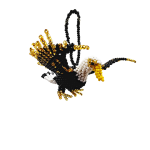 Beaded Flying Eagle Ornament